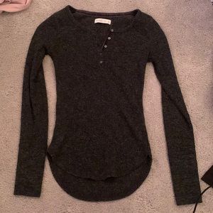 Black/charcoal Abercrombie long sleeve